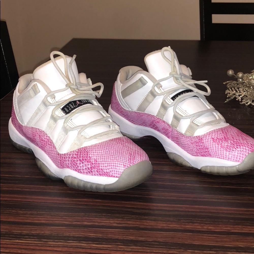 Gently Used Pink Snakeskin 11s